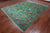 Green 8' 1" X 10' 0" Persian Tabriz Handmade 100% Silk Rug - Q24164