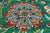 Green 8' 1" X 10' 0" Persian Tabriz Handmade 100% Silk Rug - Q24164