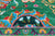 Green 8' 1" X 10' 0" Persian Tabriz Handmade 100% Silk Rug - Q24164