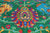Green 8' 0" X 10' 2" Persian Tabriz Hand-Knotted 100% Silk Rug - Q24165