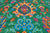 Green 8' 0" X 10' 2" Persian Tabriz Hand-Knotted 100% Silk Rug - Q24165