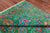 Green 8' 0" X 10' 2" Persian Tabriz Hand-Knotted 100% Silk Rug - Q24165