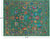 Green 8' 0" X 10' 2" Persian Tabriz Hand-Knotted 100% Silk Rug - Q24165