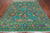 Green 8' 0" X 10' 2" Persian Tabriz Hand-Knotted 100% Silk Rug - Q24165