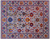 Grey 8' 0" X 10' 1" Wool & Silk Persian Tabriz Handmade Rug - Q24167