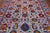 Grey 8' 0" X 10' 1" Wool & Silk Persian Tabriz Handmade Rug - Q24167