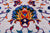 Grey 8' 0" X 10' 1" Wool & Silk Persian Tabriz Handmade Rug - Q24167