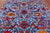Blue 8' 0" X 10' 4" Persian Sickle Leaf Design Hand-Knotted Wool & Silk Rug - Q24168