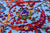 Blue 8' 0" X 10' 4" Persian Sickle Leaf Design Hand-Knotted Wool & Silk Rug - Q24168