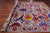 Grey 10' 0" X 14' 11" Persian Sickle Leaf Design Handmade Wool & Silk Rug - Q24170