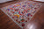Grey 10' 0" X 14' 11" Persian Sickle Leaf Design Handmade Wool & Silk Rug - Q24170