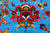 Blue 10' 0" X 14' 6" Persian Tabriz Wool & Silk Hand-Knotted Rug - Q24171