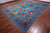 Blue 10' 0" X 14' 6" Persian Tabriz Wool & Silk Hand-Knotted Rug - Q24171