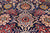 Navy Blue 12' 0" X 15' 0" Persian Tabriz Handmade Wool Rug - Q24179
