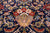 Navy Blue 12' 0" X 15' 0" Persian Tabriz Handmade Wool Rug - Q24179