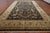 Black 11' 9" X 18' 1" Persian Tabriz Handmade Wool Rug - Q24180