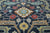 Navy Blue 10' 0" X 14' 0" Persian Heriz Serapi Hand-Knotted Wool Rug - Q24181