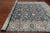 Navy Blue 10' 0" X 14' 0" Persian Heriz Serapi Hand-Knotted Wool Rug - Q24181