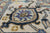 Navy Blue 10' 0" X 14' 0" Persian Heriz Serapi Hand-Knotted Wool Rug - Q24181