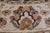 Blue 10' Round Peshawar Handmade Wool Rug - Q24182
