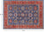 Blue Persian Heriz Serapi Hand Knotted Wool Rug 8' 10" X 12' 0" - Q24184