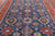 Blue Persian Heriz Serapi Hand Knotted Wool Rug 8' 10" X 12' 0" - Q24184