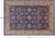 Blue 9' 10" X 13' 9" Persian Heriz Serapi Hand-Knotted Wool Rug - Q24185