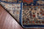 Blue 9' 10" X 13' 9" Persian Heriz Serapi Hand-Knotted Wool Rug - Q24185