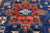 Blue 9' 10" X 13' 9" Persian Heriz Serapi Hand-Knotted Wool Rug - Q24185