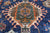 Blue 9' 10" X 13' 9" Persian Heriz Serapi Hand-Knotted Wool Rug - Q24185