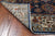Blue 6' 0" X 8' 10" Persian Heriz Serapi Handmade Wool Rug - Q24188
