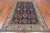 Blue 6' 0" X 8' 10" Persian Heriz Serapi Handmade Wool Rug - Q24188