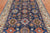 Blue 6' 0" X 8' 10" Persian Heriz Serapi Handmade Wool Rug - Q24188