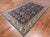 Blue 6' 0" X 8' 10" Persian Heriz Serapi Handmade Wool Rug - Q24188