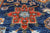 Blue 6' 0" X 8' 10" Persian Heriz Serapi Handmade Wool Rug - Q24188
