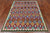 SUPER SALE 5' 0" X 6' 7" Reversible Kilim Flat Weave Wool On Wool Rug - Q24195