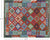 SUPER SALE 5' 4" X 6' 5" Reversible Kilim Flat Weave Wool On Wool Rug - Q24197