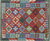 SUPER SALE 5' 4" X 6' 5" Reversible Kilim Flat Weave Wool On Wool Rug - Q24197