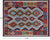 SUPER SALE 5' 4" X 6' 10" Reversible Kilim Flat Weave Wool On Wool Rug - Q24199