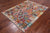 SUPER SALE 5' 1" X 6' 7" Reversible Kilim Flat Weave Wool On Wool Rug - Q24202
