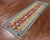 SUPER SALE 3' 0" X 9' 3" Reversible Kilim Flat Weave Wool On Wool Runner Rug - Q24205