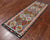 SUPER SALE 2' 8" X 7' 7" Runner Reversible Kilim Flat Weave Wool On Wool Rug - Q24215