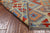 SUPER SALE 2' 10" X 12' 7" Reversible Kilim Flat Weave Wool On Wool Runner Rug - Q24248