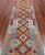SUPER SALE 2' 9" X 12' 7" Reversible Kilim Flat Weave Wool On Wool Runner Rug - Q24249