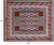 SUPER SALE 8' 5" X 9' 8" Reversible Kilim Flat Weave Wool On Wool Rug - Q24256