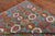 SUPER SALE 8' 6" X 9' 7" Reversible Kilim Flat Weave Wool On Wool Rug - Q24261