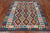 SUPER SALE 5' 1" X 6' 7" Reversible Kilim Flat Weave Wool On Wool Rug - Q24262