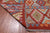 SUPER SALE 8' 5" X 11' 1" Reversible Kilim Flat Weave Wool On Wool Rug - Q24268
