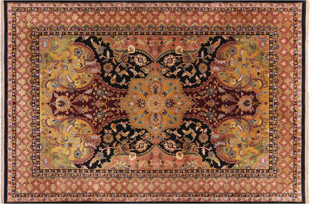5' 10" X 8' 10" Persian Tabriz Hand Knotted Wool Rug - Q24269