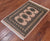 Ivory 2' 0" X 3' 0" Silky Bokhara Handmade Wool Rug - Q24272
